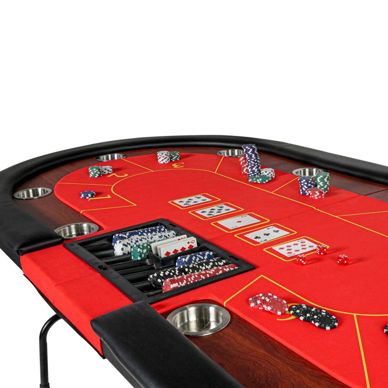 ACEM 84" 10 Player Poker Table Wayfair